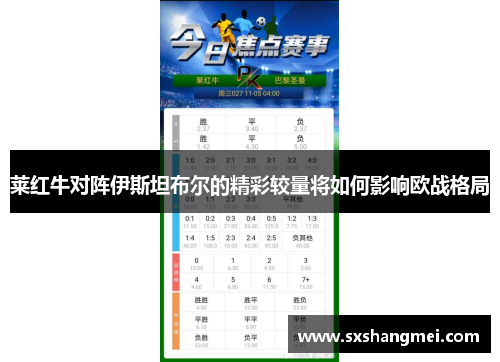莱红牛对阵伊斯坦布尔的精彩较量将如何影响欧战格局